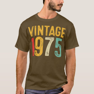 Camiseta Vintage 1975 47th Birthday Decoration Men Women 47