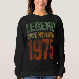 Camiseta Vintage 1975 Aniversário Legenda do Nascer de nove