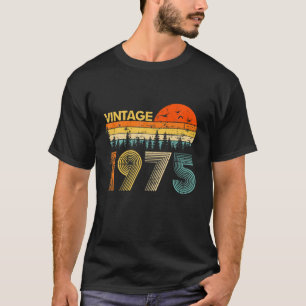 Camiseta Vintage 1975 Feita Em 1975 47º Aniversário Mulhere