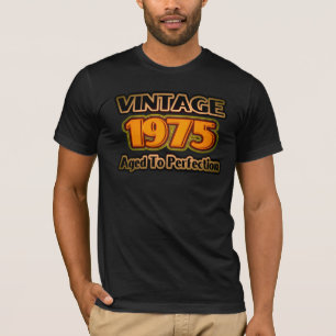 Camiseta Vintage 1975 - Idade Para Perfecção