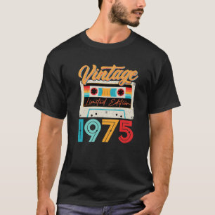 Camiseta Vintage 1975 Incrível 47 Anos De Idade Retro 47.