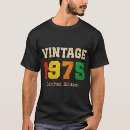 Camiseta Vintage 1975 Limited Edition - 50th Birthday Retro