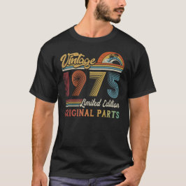 Camiseta Vintage 1975 Limited Edition Partes originais