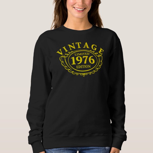 Camiseta Vintage 1976 Aniversário Idea (Frente)
