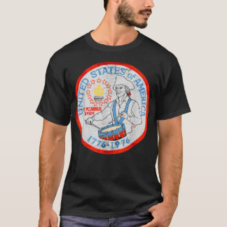 Camiseta Vintage 1976 Bicentenário Patriota Metade Dólar Ve