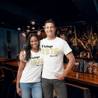 Camiseta Vintage 1976 Guest of Honor 50th Birthday White