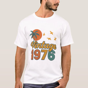 Camiseta Vintage 1976 Limited Edition Men Women Aniversário