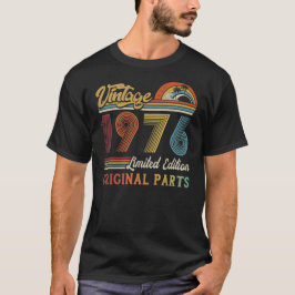 Camiseta Vintage 1976 Limited Edition Partes originais