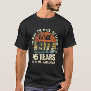 Camiseta Vintage 1977 45º Aniversário De 45 Anos De Idade