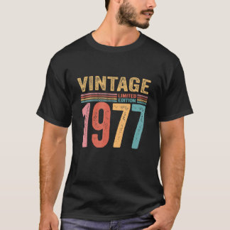 Camiseta Vintage 1977, 45 anos