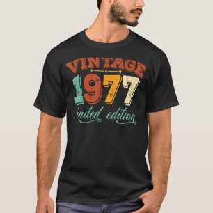 Camiseta Vintage 1977 45th Birthday Men Women 45 Year