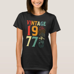 Camiseta Vintage, 1977, Ataque de Aniversário, 45 Anos