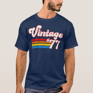 Camiseta Vintage 1977 Birthday Shirt Retro 77 Birthday Shir