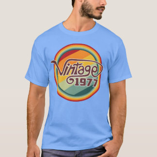 Camiseta Vintage 1977 curva engraçado