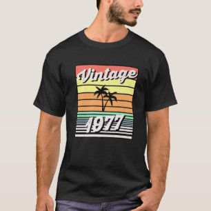Camiseta Vintage 1977 Limited Edition 45º Aniversário Me De