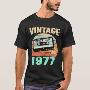 Camiseta Vintage 1977 Vintage Cassette Tape Best of