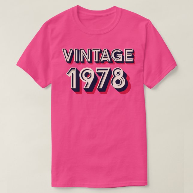 Camiseta Vintage 1978 (Frente do Design)
