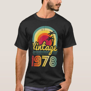 Camiseta Vintage 1978, 44 anos, 44