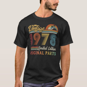 Camiseta Vintage 1978 Limited Edition Partes originais