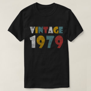 Camiseta Vintage 1979 40 anos de presentes de aniversário
