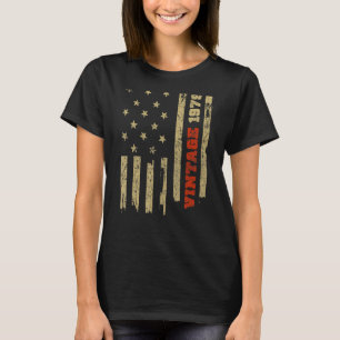 Camiseta Vintage 1979 Antiga Glória Americana Bandeira Aniv