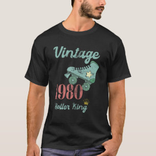 Camiseta Vintage 1980 aniversário de 40 anos Roller King Ro