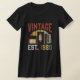 Camiseta Vintage 1980 Birth Cassette Antiga Music Lover (Laydown)