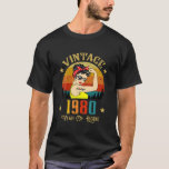 Camiseta Vintage 1980 Birthday Gifts For Women 41 Year Old<br><div class="desc">Vintage 1980 Birthday Gifts for Women 41 Year Old Born 1980</div>