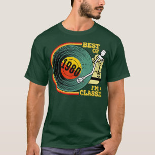 Camiseta Vintage 1980 Birthday Shirt Im Classic Birthday Sh