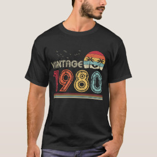 Camiseta Vintage 1980 Limited Edition 43rd Birthday Gift