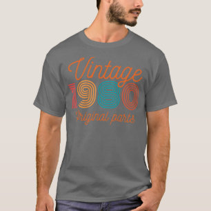 Camiseta Vintage 1980 Partes originais