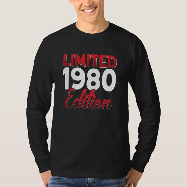 Camiseta Vintage 1980 Retro Bitrthday (Frente)