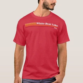 Camiseta Vintage 1980s Graphic Style White Bear Lake Minnes