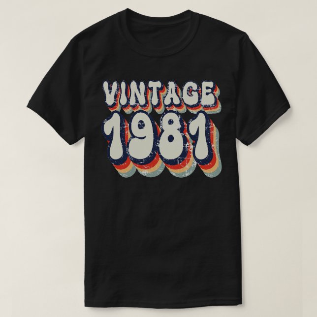 Camiseta Vintage 1981 (Frente do Design)