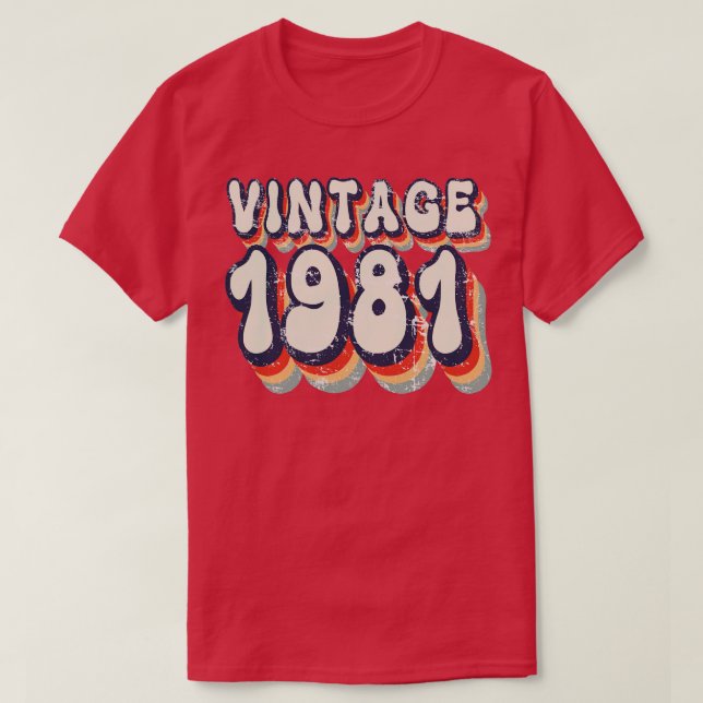 Camiseta Vintage 1981 (Frente do Design)