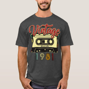 Camiseta Vintage 1981 - Maiores acertos em fita cassete