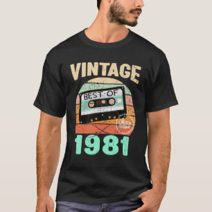 Camiseta Vintage 1981 Vintage Cassette Tape Best of