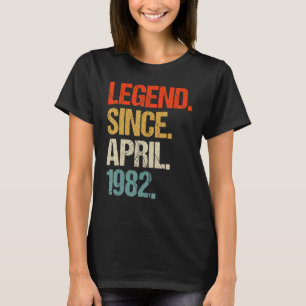Camiseta vintage 1982 41ruas de aniversário, retrô 41 anos