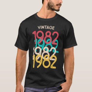 Camiseta Vintage 1982 aniversário de 40 anos 40 Anos De Ida