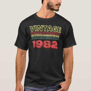 Camiseta Vintage 1982 aniversário de 40 anos 40 Anos De Ida