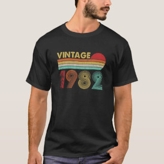 Camiseta Vintage, 1982, aniversário de 40 anos engraçado, 4