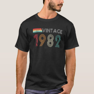 Camiseta Vintage 1982 aniversário de 40 anos Retro 40 Anos