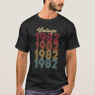 Camiseta Vintage 1982 Feita Em 1982 aniversário de 40 anos
