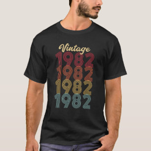 Camiseta Vintage 1982 Feita Em 1982 aniversário de 40 anos