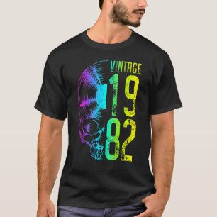 Camiseta Vintage 1982 Registro de Vinilo Câncer Gótico Audi