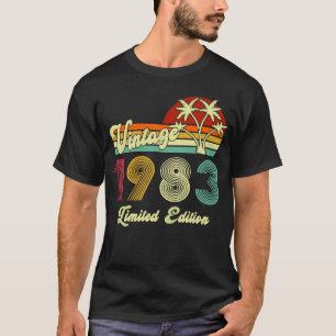 Camiseta Vintage 1983, aniversário de 40 anos de 40 anos