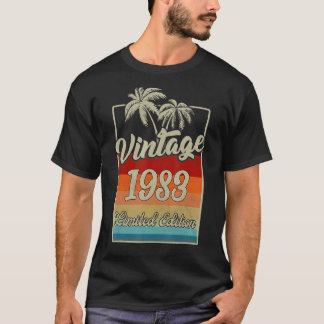 Camiseta Vintage 1983 Feita Em 1983 aniversário de 40 anos