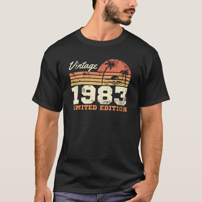 Camiseta Vintage 1983 Limited Edition 41rua Aniversário (Frente)