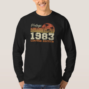Camiseta Vintage 1983 Limited Edition 41rua Aniversário