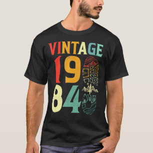 Camiseta Vintage 1984, 38 anos, Ataque de Aniversário